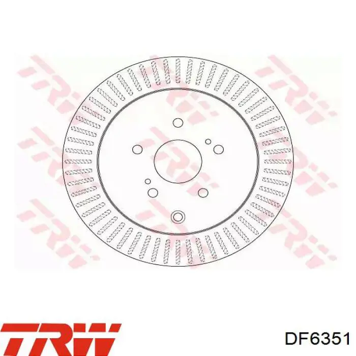 Тормозные диски DF6351 TRW