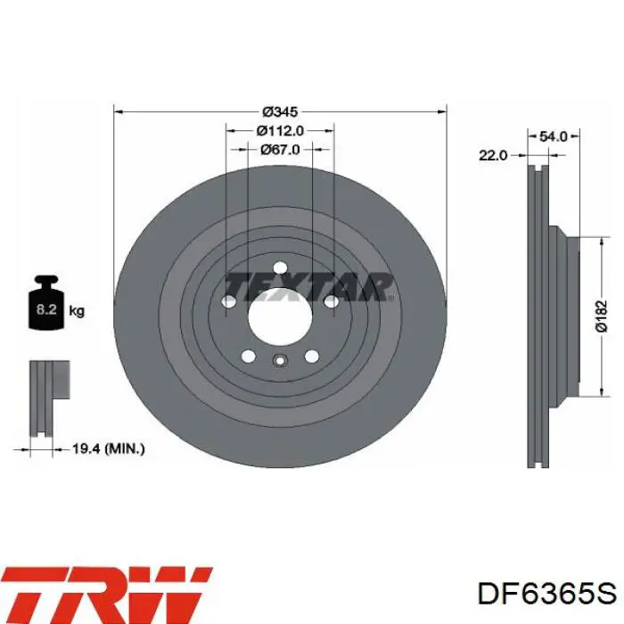 Задний тормозной диск Bosch 0986479D61 цена, от 63.38 USD
