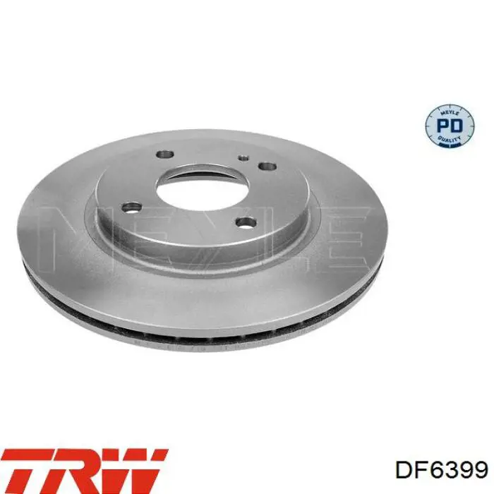 Передние тормозные диски DF6399 TRW