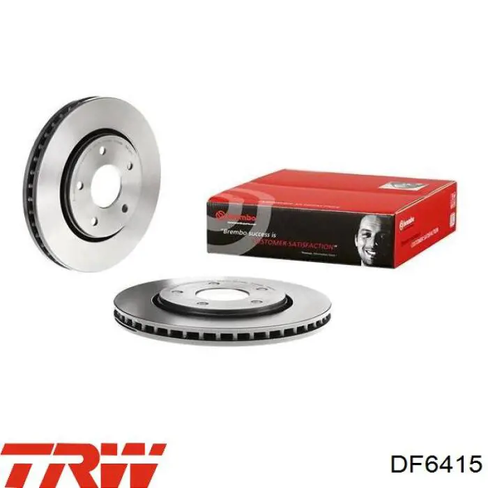 Передние тормозные диски DF6415 TRW