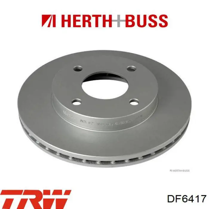 Передние тормозные диски DF6417 TRW