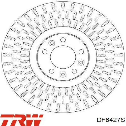 DF6427S TRW диск тормозной передний
