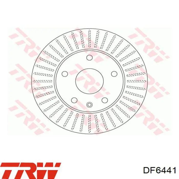Тормоз дисковый передний TRW DF6441 цена, от 28.54 USD