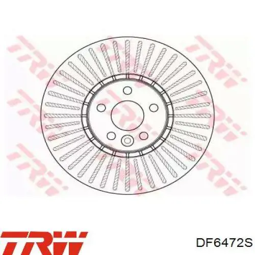 Передние тормозные диски DF6472S TRW