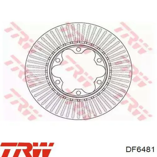 Передние тормозные диски DF6481 TRW