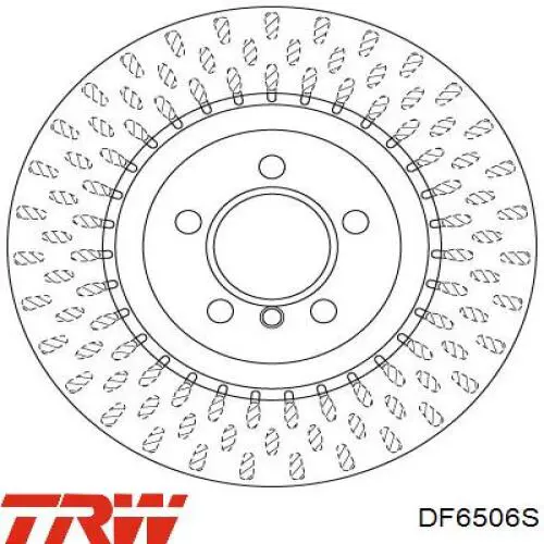 Передние тормозные диски DF6506S TRW