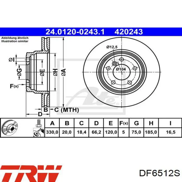 Задний дисковый тормоз Power Stop EBR1414XPR