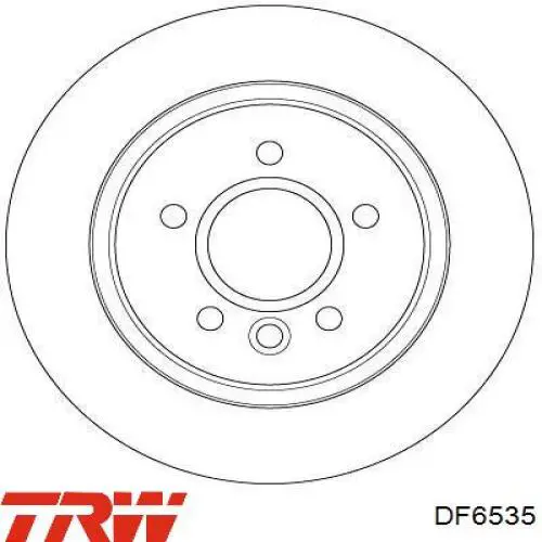 Тормозные диски DF6535 TRW