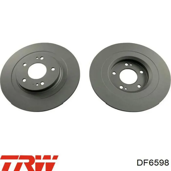 Тормозные диски DF6598 TRW