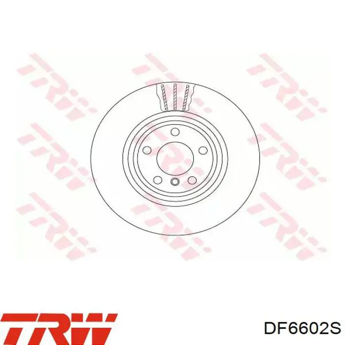 DF6602S TRW диск тормозной задний