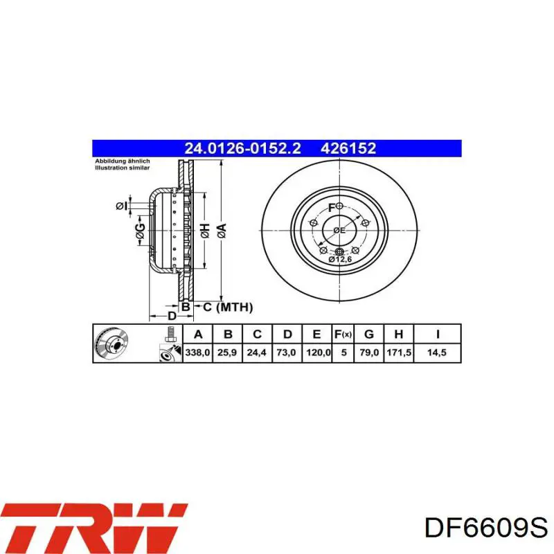 34116778647 BMW Диск тормозной передний