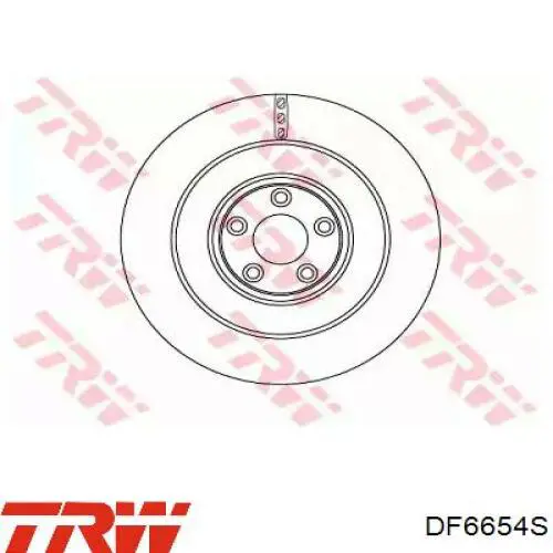 Задний тормозной диск TRW DF6654S цена, от 102.68 USD