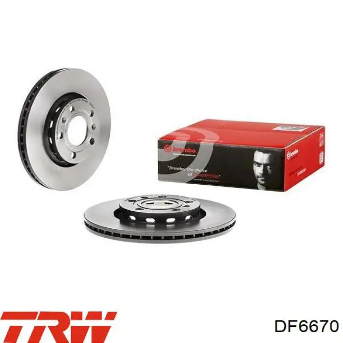 Задний дисковый тормоз TRW DF6670