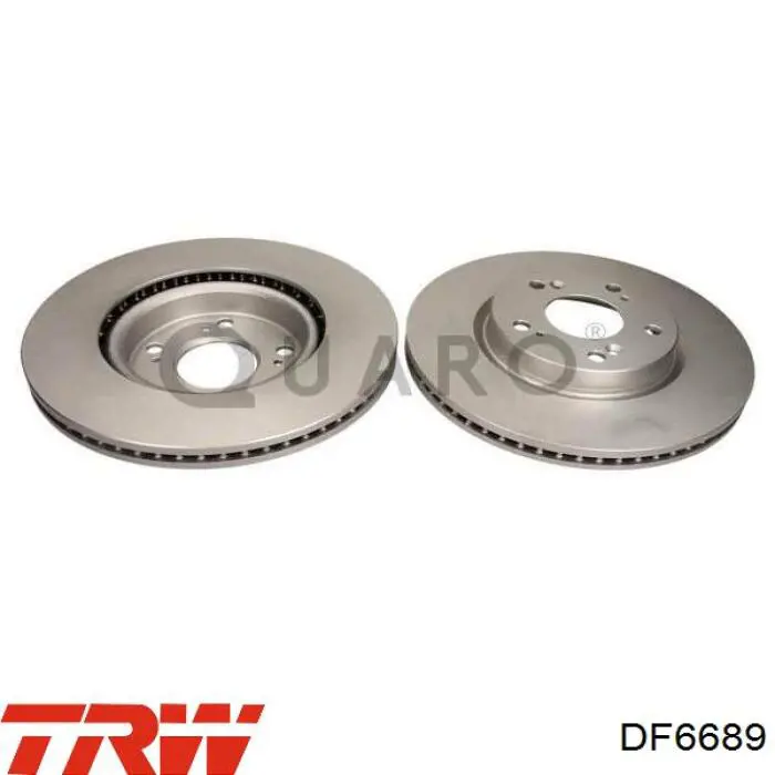 Передние тормозные диски DF6689 TRW