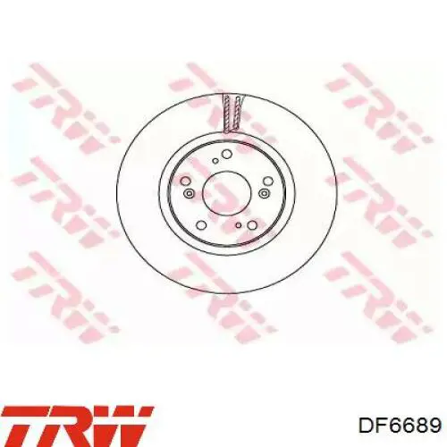 DF6689 TRW тормозные диски
