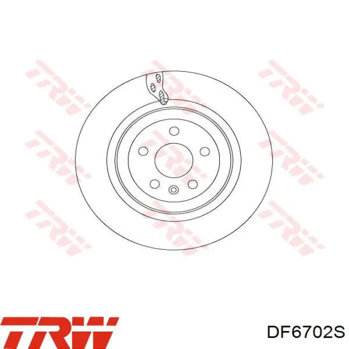DF6702S TRW диск тормозной задний