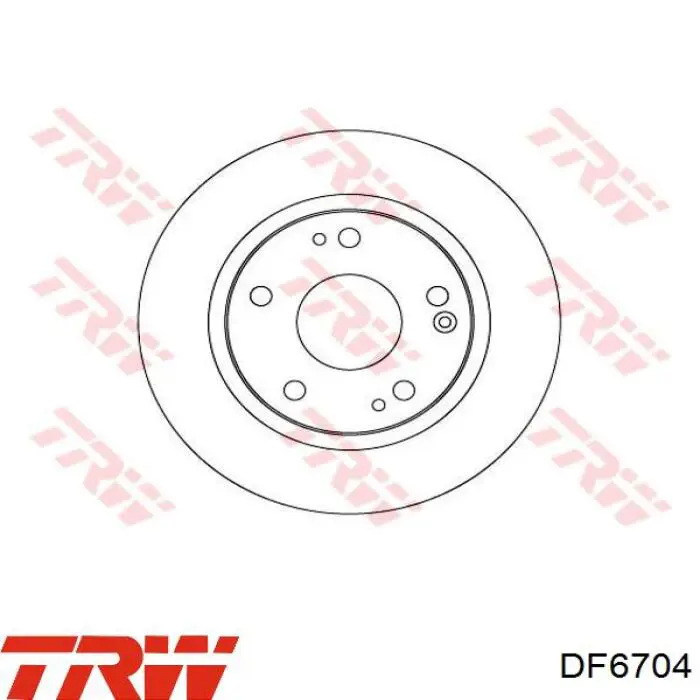 Тормозные диски DF6704 TRW