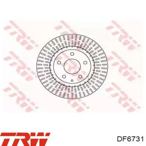 DF6731 TRW Диск тормозной передний
