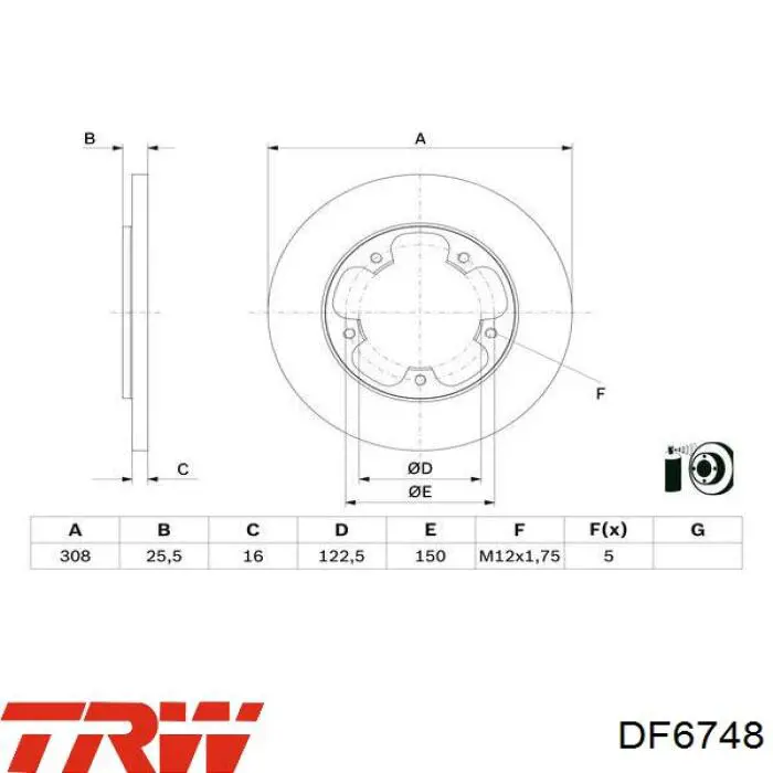 Задний тормозной диск Ford 2226519 цена, от 55.91 USD