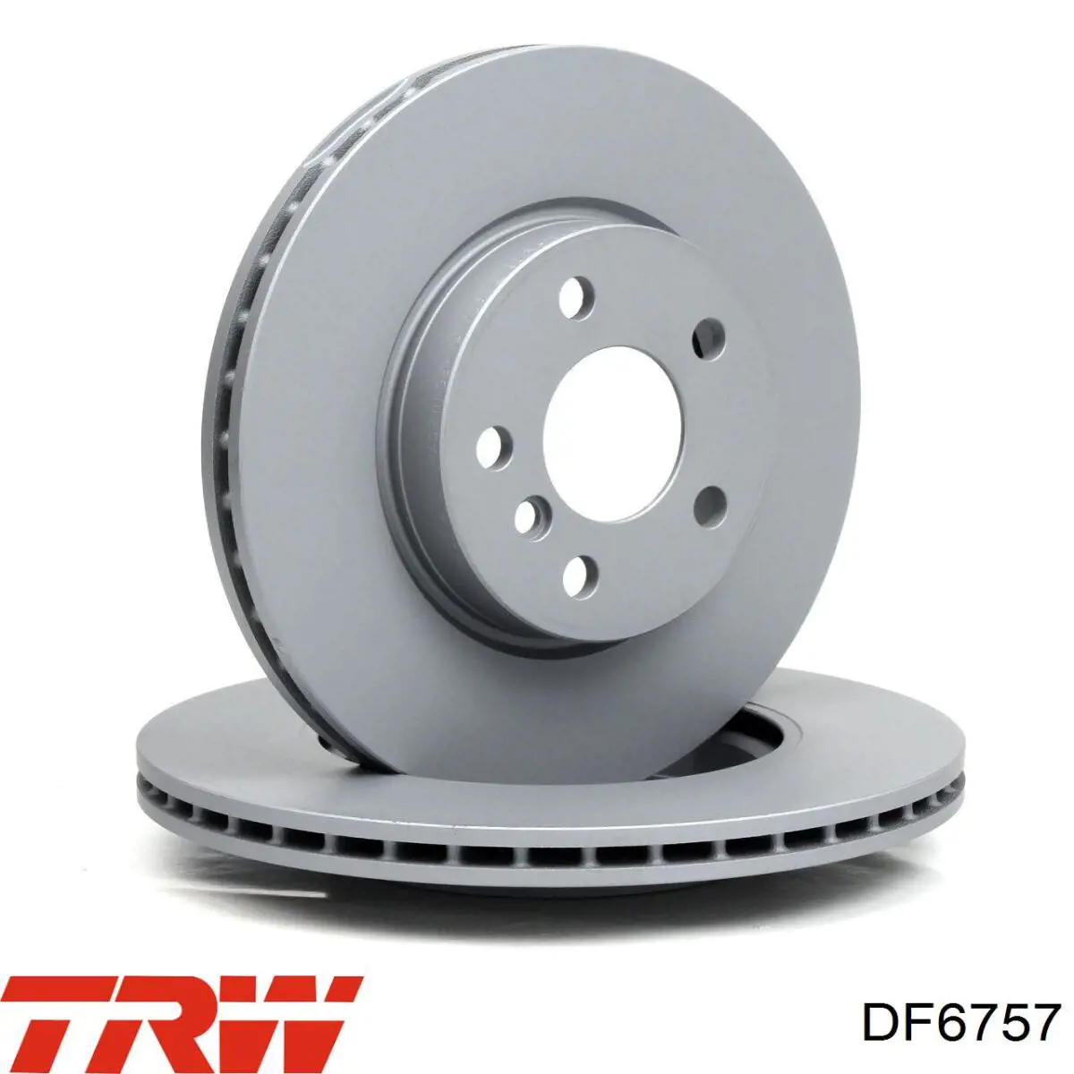 Передние тормозные диски DF6757 TRW