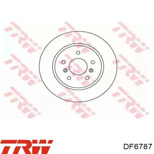 Тормоз дисковый передний TRW DF6787 цена, от 50.60 USD