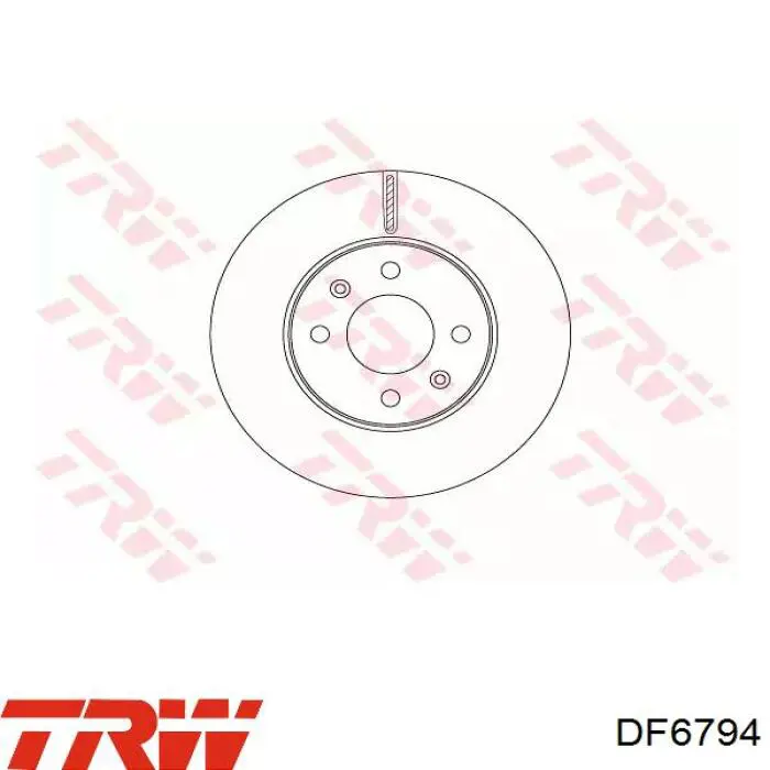 DF6794 TRW диск тормозной передний