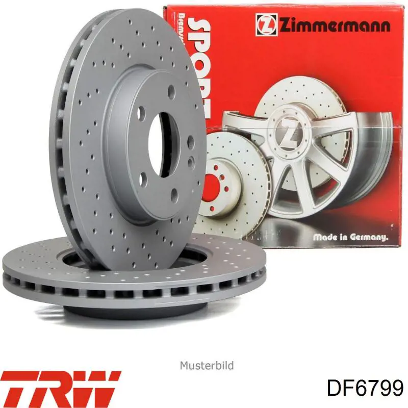Тормоз дисковый передний TRW DF6799 цена, от 50.67 USD