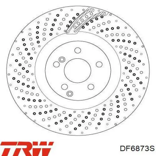 DF6873S TRW Диск тормозной передний