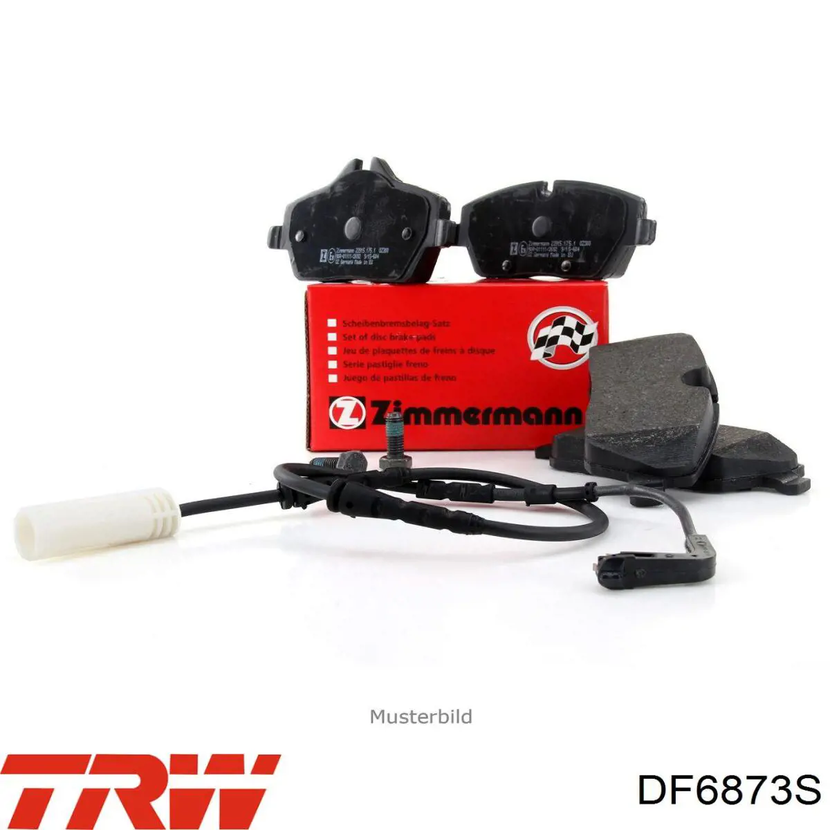 Передние тормозные диски DF6873S TRW