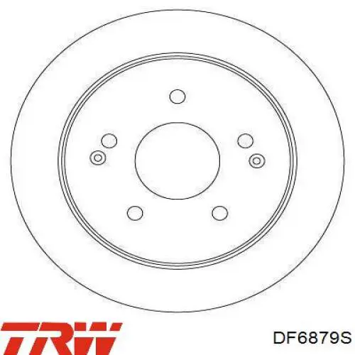 Задний тормозной диск TRW DF6879S цена, от 45.46 USD