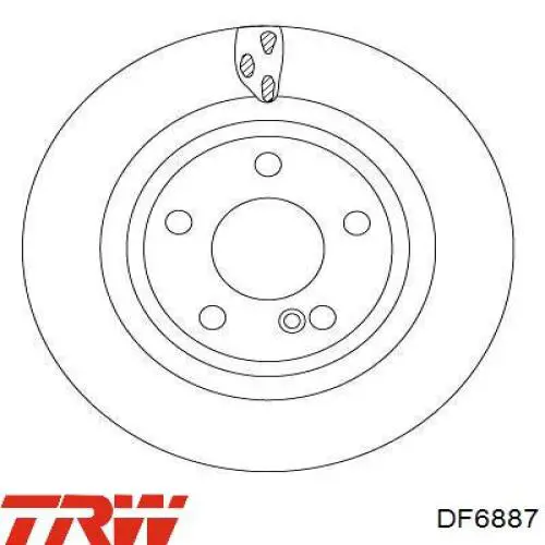 Тормозные диски DF6887 TRW