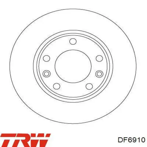 DF6910 TRW тормозные диски