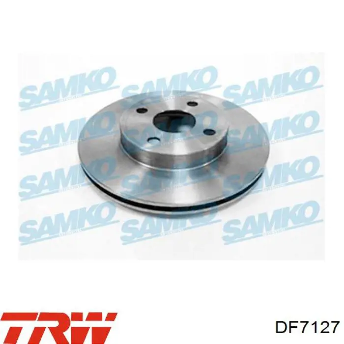 Передние тормозные диски DF7127 TRW