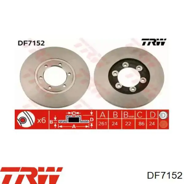 Передние тормозные диски 0K60A33251 Market (OEM)