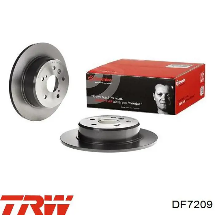 Задний дисковый тормоз TRW DF7209