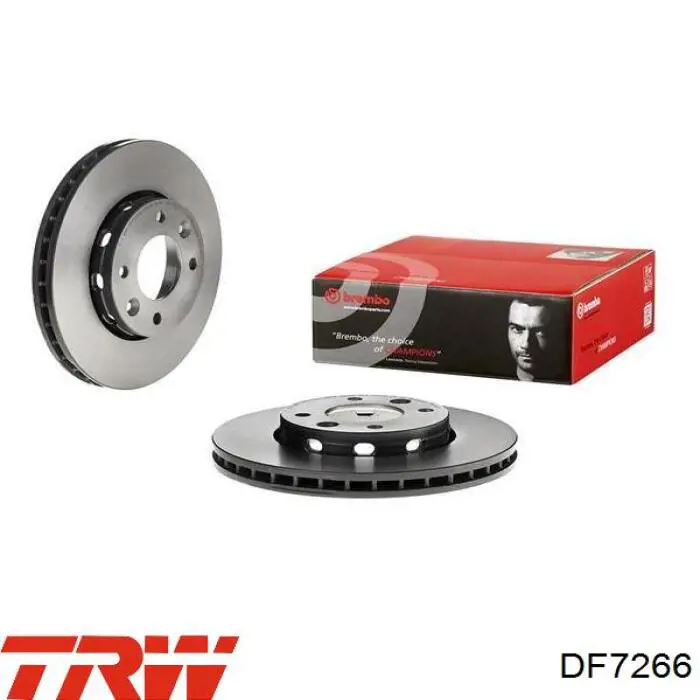 Передние тормозные диски DF7266 TRW