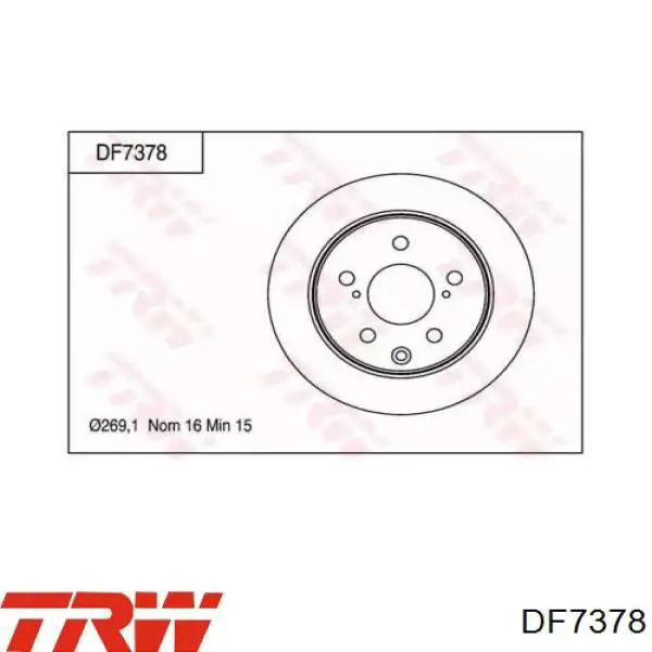 Тормозные диски 4243130170 Toyota