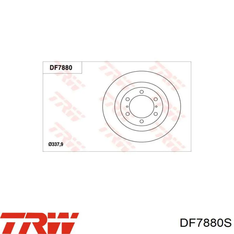 Купить DF7880S TRW Ротор тормозной