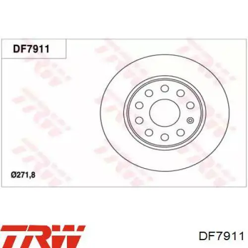 Тормозные диски DF7911 TRW