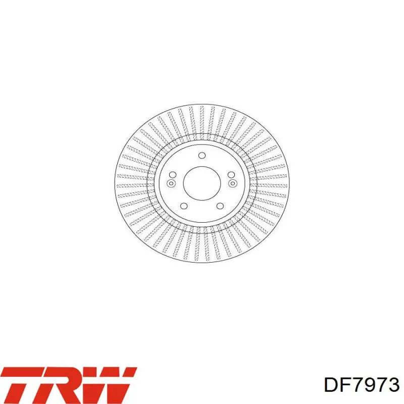 Тормоз дисковый передний TRW DF7973 цена, от 65.81 USD