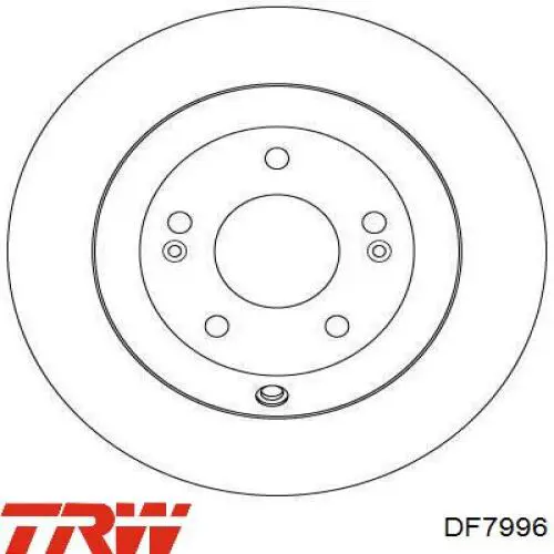 Купить DF7996 TRW Диск тормозной задний