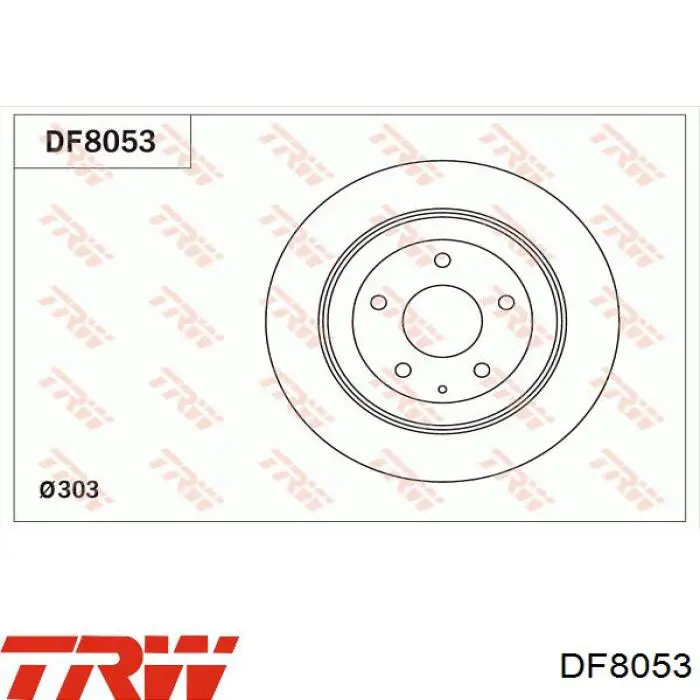 Тормозные диски DF8053 TRW