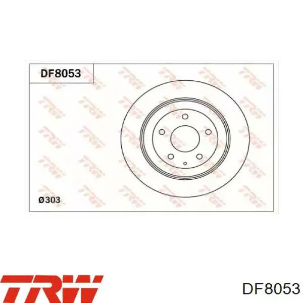 Задний дисковый тормоз TRW DF8053
