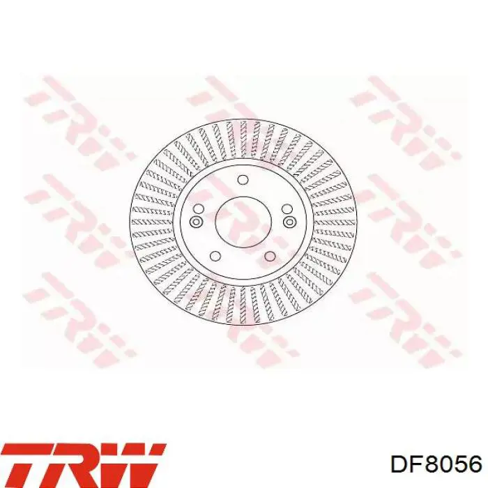 Передние тормозные диски DF8056 TRW