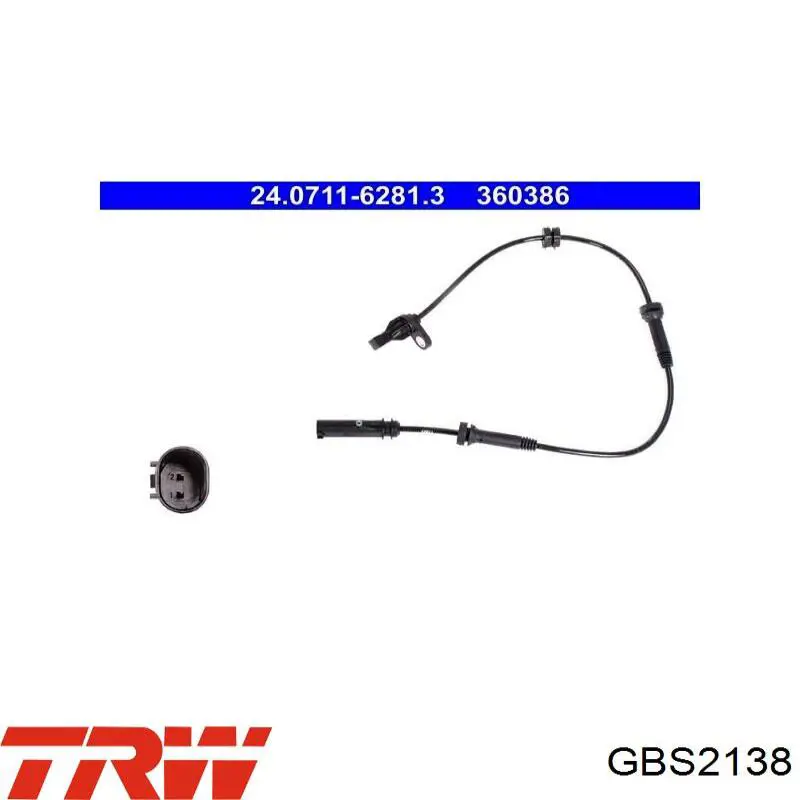Передний датчик АБС TRW GBS2138 цена, от 33.88 USD