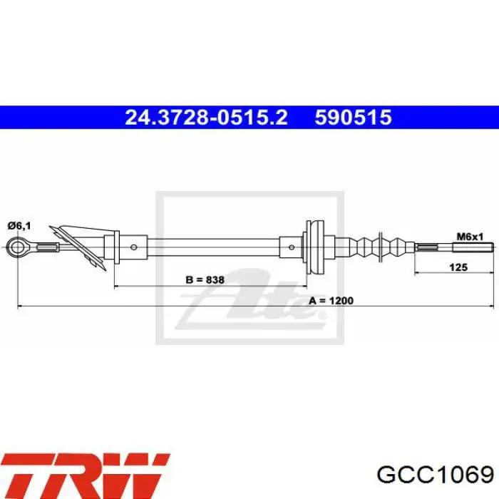 Купить ORK22152 GP Трос сцепления
