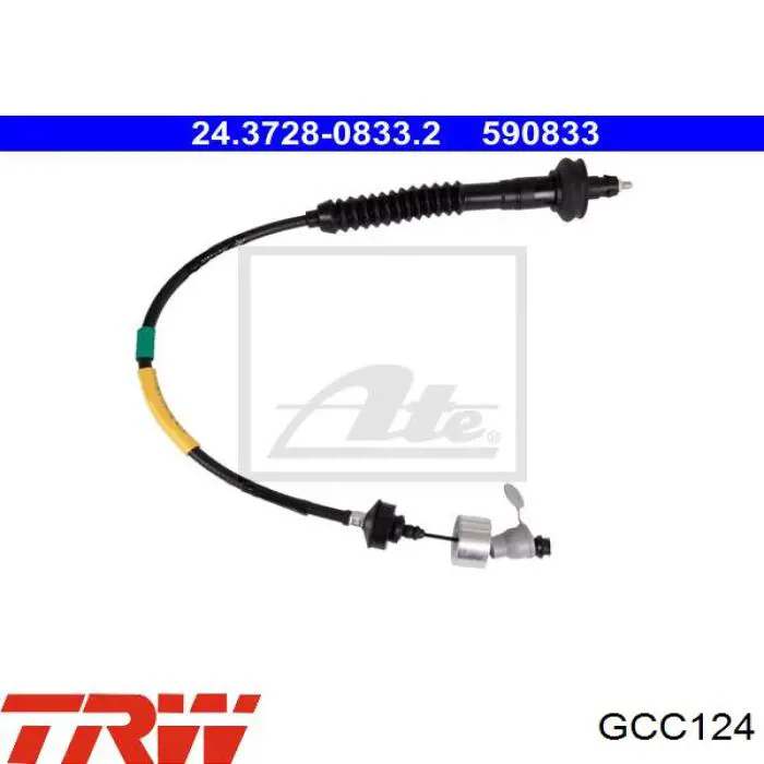 Трос сцепления TRW GCC124 цена, от 29.52 USD