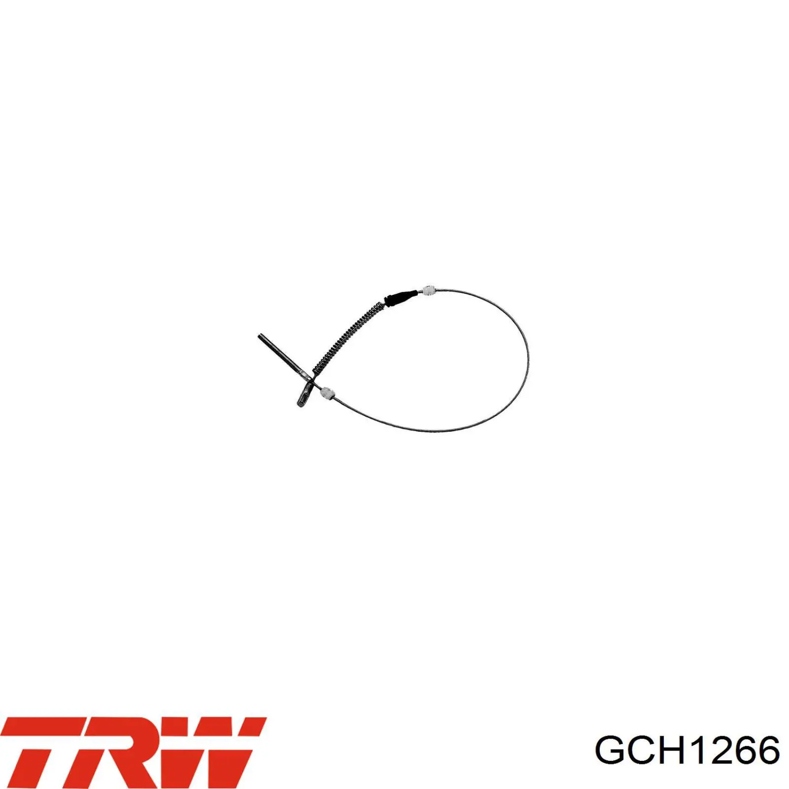 GCH1266 TRW трос ручного тормоза задний левый