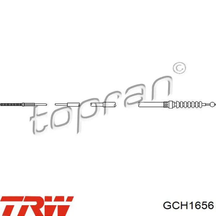 Задний трос ручника 7002249 Cavo