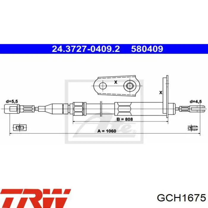 Задний трос ручника Rider RD4442270214 цена, от 8.41 USD